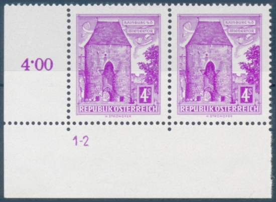 Briefmarke mit Symbolzahl(en)